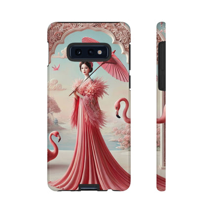 Petals, Porcelain, and Flamingos Phone Cases