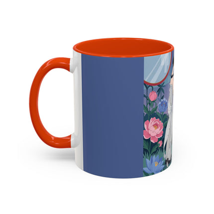 Whispers to the Golden Songbird Colorful Mugs – Art Deco Garden Elegance