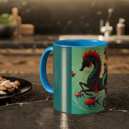 Mermaid & Sea Dragon Mug – Ocean Guardian & Mythic Beauty
