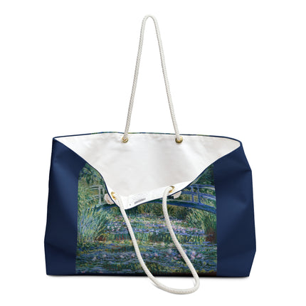 Water Lilies and Japanese Bridge by Claude Monet Weekender Bag