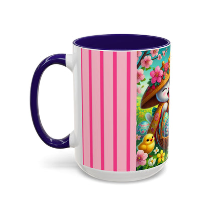 Geisha Kitten’s Easter Delight Colorful Mugs (11oz, 15oz)