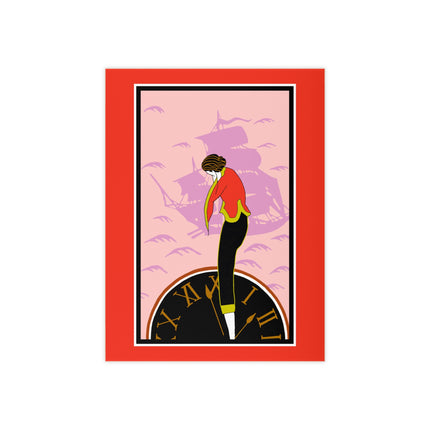 Woman Waiting for her Beloved at 1:59 by Kobayashi Kaichi Ceramic Tile