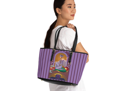 February & Amethyst (from the Gem Series) by Sofia Chiostri PU Leather Shoulder Bag