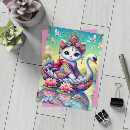 Geisha Kitten’s River Voyage Postcard Bundles (envelopes included) - Bundles of 10, 30, 50 Pieces
