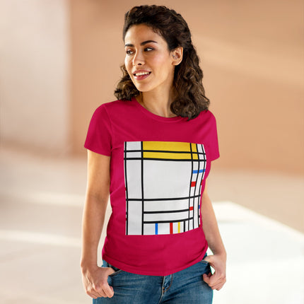 Place de la Concorde by Piet Mondrian Women's Midweight Cotton Tee