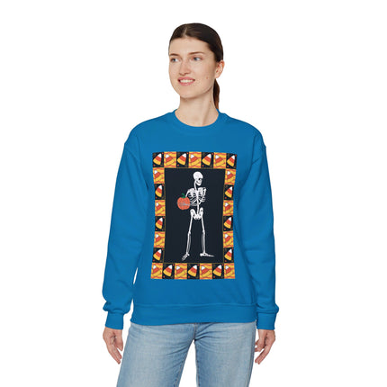 Candy Corn Skeleton Unisex Heavy Blend™ Crewneck Sweatshirt