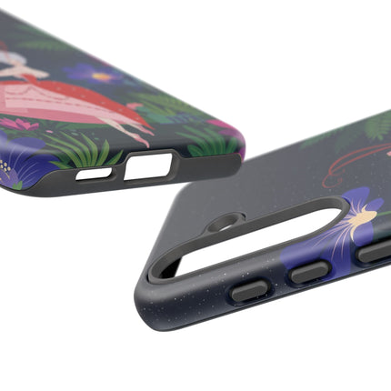 🌺✨ The Lady Of The Starlit Enchanted Garden Phone Case – Art Deco Floral Fantasy