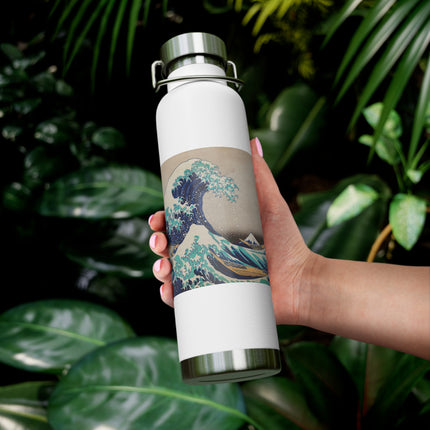 The Great Wave off Kanagawa by Katsushika Hokusai Copper Vacuum Insulated Bottle, 22oz