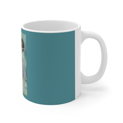 “I growl when I’m pleased, and wag my tail when I’m angry” by Sir John Tenniel Ceramic Mug 11oz