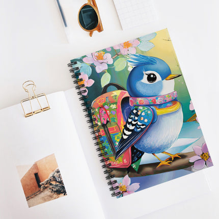 Baby Bluebird Spiral Notebook - Ruled Line