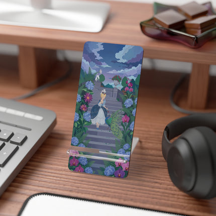 🦚🌸 The Peacock Garden Encounter Mobile Display Stand – Art Deco Floral Fantasy