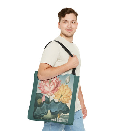 The Sacred Egyptian Lotus by Robert John Thornton Tote Bag (AOP)