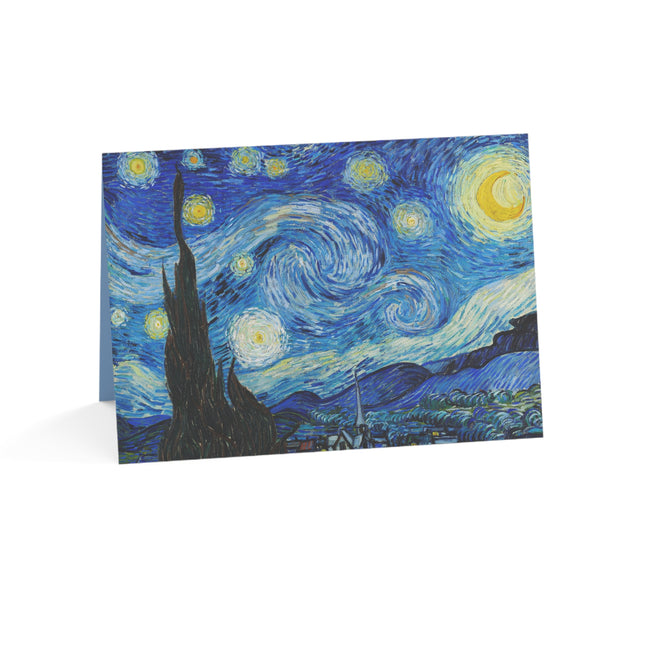 The Starry Night by Vincent Van Gogh Greeting Cards (1, 10, 30, and 50pcs)