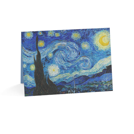 The Starry Night by Vincent Van Gogh Greeting Cards (1, 10, 30, and 50pcs)