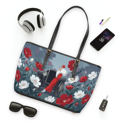 🚗🌺 The Lady Of The Grand Touring Car Shoulder Bag – Art Deco Motoring Elegance