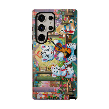 Melodies of the Snow Lion Cub Phone Cases