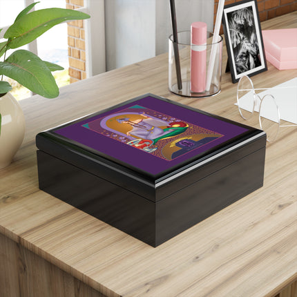 February & Amethyst (from the Gem Series) by Sofia Chiostri Jewelry Box