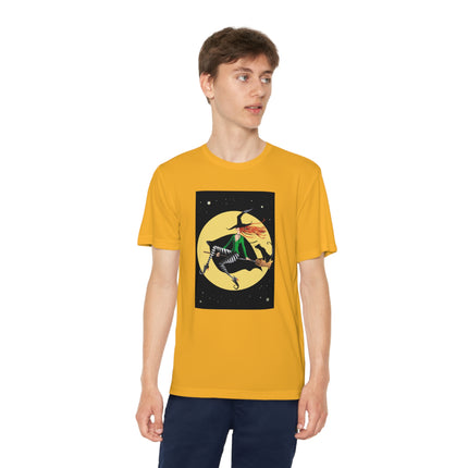 A Witch’s Moonlit Flight Youth Competitor Tee