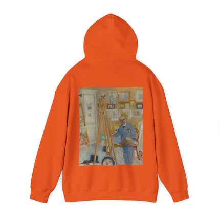 The Skeleton Painter by James Ensor Heavy Blend™ Hooded Sweatshirt