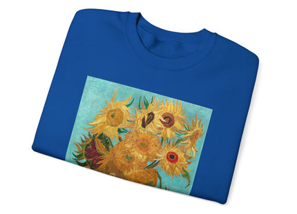 Vase with Twelve Sunflowers by Vincent Van Gogh Heavy Blend™ Crewneck Sweatshirt