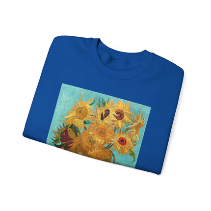 Vase with Twelve Sunflowers by Vincent Van Gogh Heavy Blend™ Crewneck Sweatshirt
