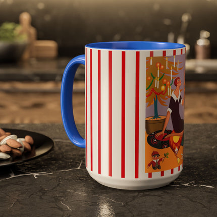 Art Deco Christmas Colorful Mugs (11oz, 15oz)