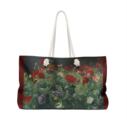 Poppies (A Study of Poppies for Carnation, Lily, Lily, Rose) by John Singer Sargent Weekender Bag