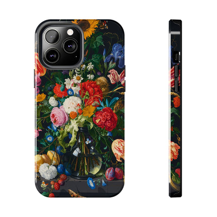 🌺🌙 The Midnight Garden Abundance Phone Case – Art Deco Floral Still Life