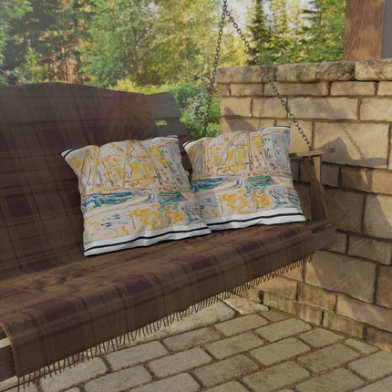 Saint-Tropez by Paul Signac Outdoor Pillows