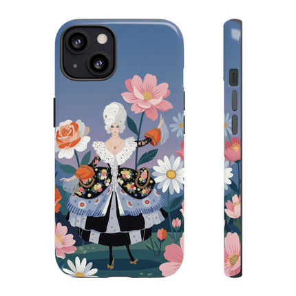 🌸🎀 The Grand Floral Promenade Phone Case – Art Deco Fashion Fantasy