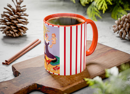 Art Deco Christmas Colorful Mugs (11oz, 15oz)