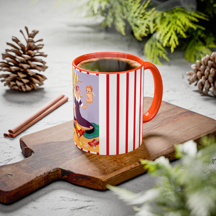 Art Deco Christmas Colorful Mugs (11oz, 15oz)