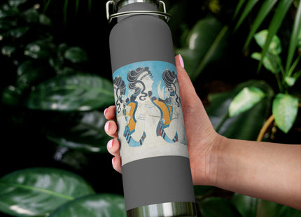Reproduction of Ladies in Blue by Emile Gilliéron Copper Vacuum Insulated Bottle, 22oz