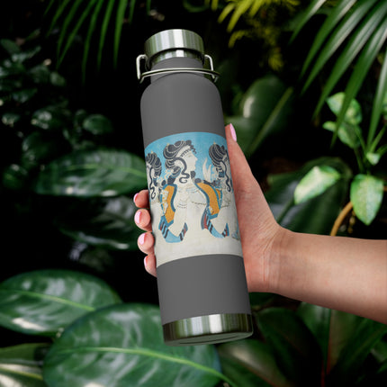 Reproduction of Ladies in Blue by Emile Gilliéron Copper Vacuum Insulated Bottle, 22oz