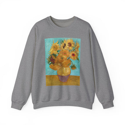 Vase with Twelve Sunflowers by Vincent Van Gogh Heavy Blend™ Crewneck Sweatshirt