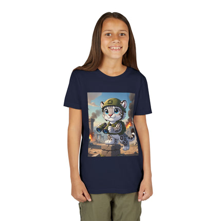 Snow Leopard Lookout Youth Short Sleeve Tee