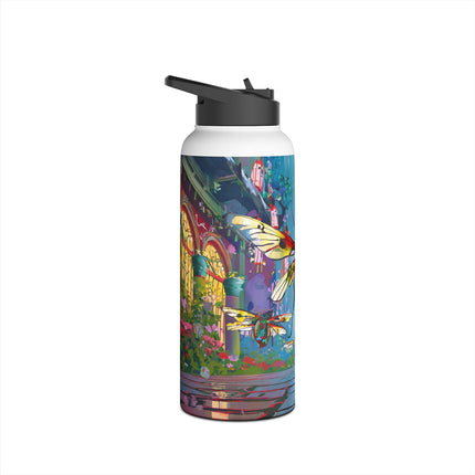 Neon Swarm Stainless Steel Water Bottle