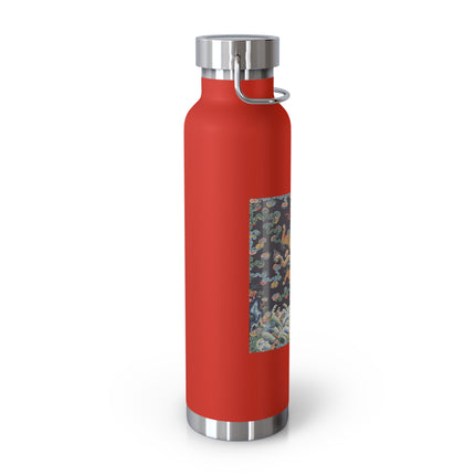 Rank Badge with Dragon with Deer Hooves Copper Vacuum Insulated Bottle, 22oz