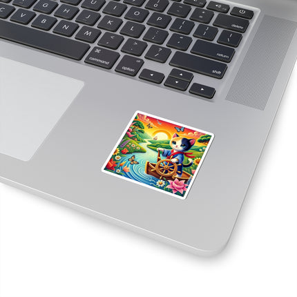 Sailor Kitten’s River Adventure Kiss-Cut Stickers (4 Sizes)