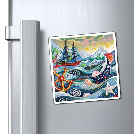 Nautical Patterns Magnets (3 Sizes)