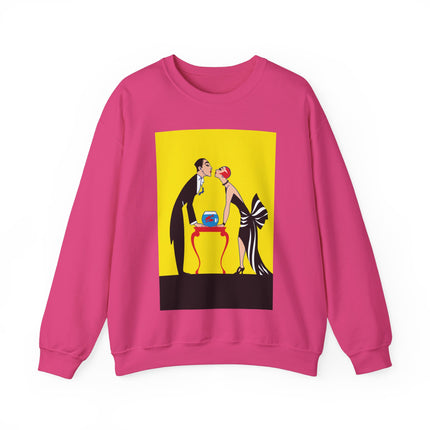 A Moment of Elegance: A Passionate Embrace Amidst Golden Splendor Heavy Blend™ Crewneck Sweatshirt