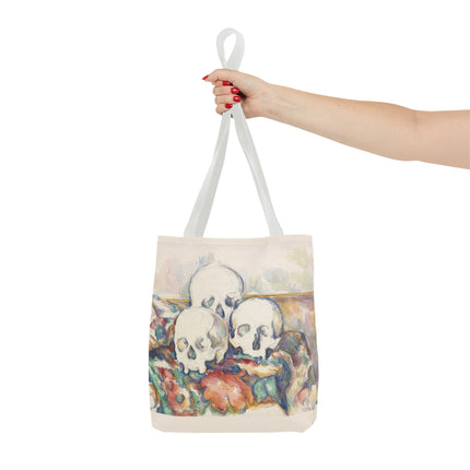 The Three Skulls by Paul Cézanne Tote Bag (AOP)