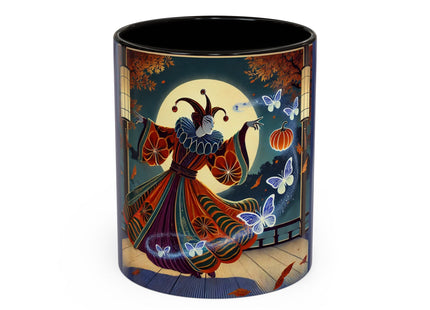 Court Magician with Ghost Butterflies Colorful Mugs (11oz, 15oz)