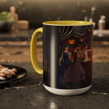 🏹🎃 Cupid's Arrow At Pumpkin Moon Manor Colorful Mug – Romantic Halloween Charm