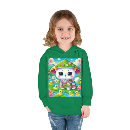 Lily Pond Stroll Toddler Pullover Fleece Hoodie