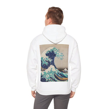 The Great Wave off Kanagawa by Katsushika Hokusai Heavy Blend™ Hooded Sweatshirt