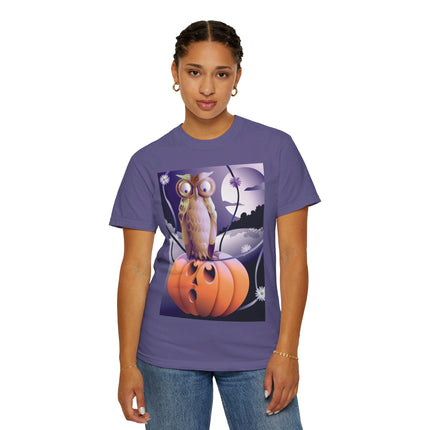 The Startled Pumpkin Unisex Garment-Dyed T-shirt