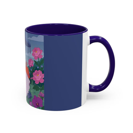 The Lady Of The Garden Tea Party Colorful Mugs – Art Deco Floral Elegance