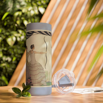 Visez au coeur, belles dames! by George Barbier Skinny Matte Tumbler, 20oz
