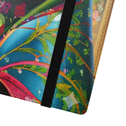 🦝✨ Cybernetic Red Panda Flip Case – Neon Charm & Futuristic Wonder
